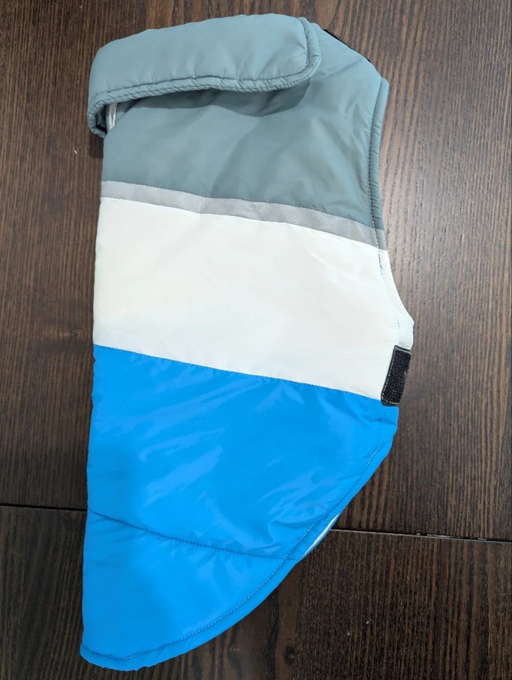 Dog Colorblock Windbreaker in Blue, White, Gray, and Teal 🐾